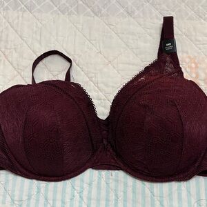 Torrid Burgundy Lace Bra